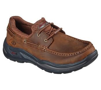 Brown Skechers Arch Fit Motley - Hosco | 7906K_USA