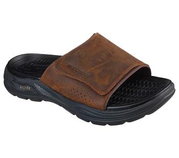 Brown Skechers Arch Fit Motley - Revelo | 6158B_USA