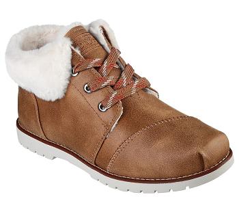 Brown Skechers BOBS Chill Lugs - Carefree Cozy | 7613G_USA
