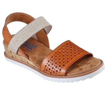Brown Skechers BOBS Desert Kiss - Triple Scoop | 5176K_USA