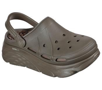 Brown Skechers Foamies: Max Cushioning Lined - Tiger Eye | 10710_USA