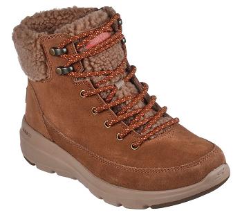 Brown Skechers On-the-GO Glacial Ultra - Woodlands | 1741Q_USA