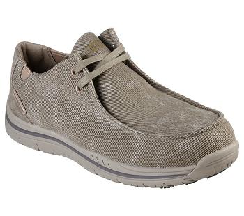 Brown Skechers Work: Otsego - Onerous Alloy Toe | 3386L_USA