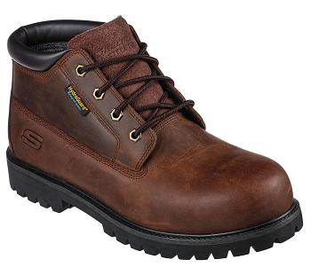 Brown Skechers Work: Trevok ST WP | 2932R_USA