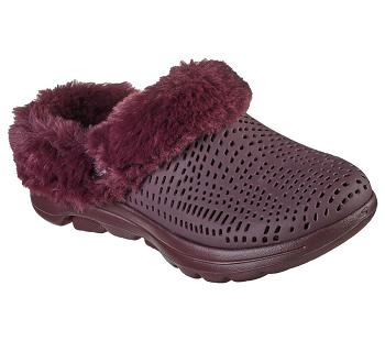 Burgundy Skechers Foamies: GO WALK 5 - Cozy Embrace | 64530_USA