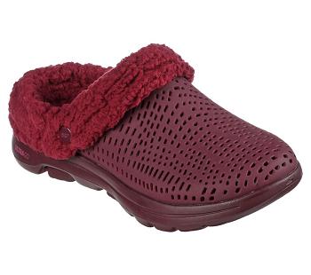 Burgundy Skechers Foamies: GO WALK 5 Lined - Relax | 6476K_USA