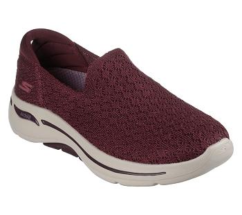 Burgundy Skechers GO WALK Arch Fit | 4788W_USA
