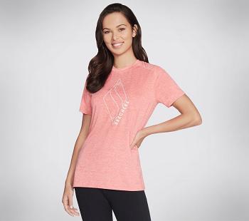 Coral Skechers Apparel Diamond Blissful | 4622R_USA