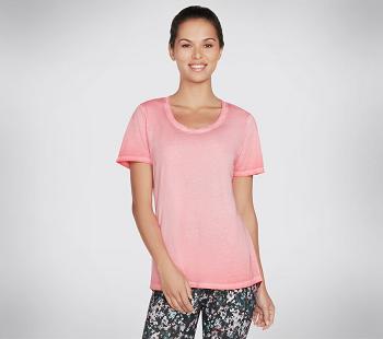 Coral Skechers Diamond Wash Hatha Scoop Neck Tunic | 4709P_USA