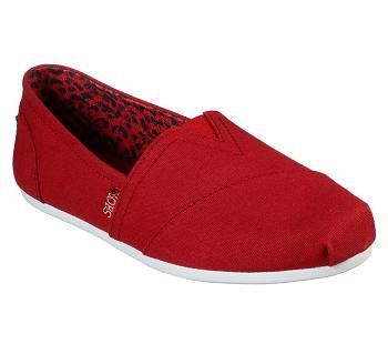Dark Red Skechers BOBS Plush - Peace and Love | 3174K_USA