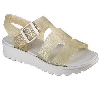 Gold Skechers Foamies: Footsteps - Glitter'fied | 4153E_USA