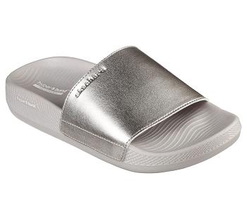 Gold Skechers Hyper Slide - Shine On | 45550_USA