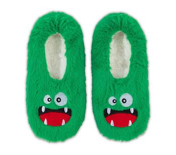 Green Skechers Furry Monster Slipper - 1 Pack | 7392L_USA