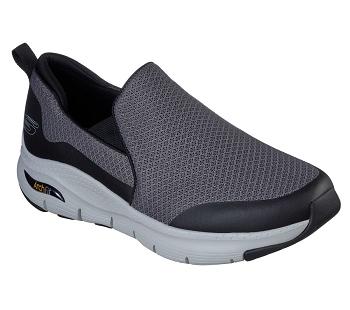 Grey / Black Skechers Arch Fit - Banlin | 1057D_USA
