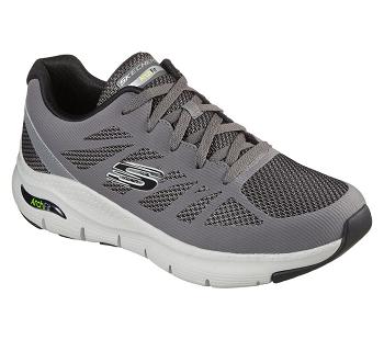 Grey / Black Skechers Arch Fit - Charge Back | 5664B_USA