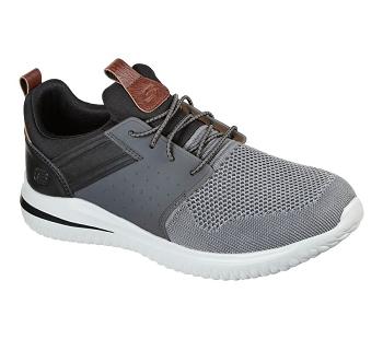 Grey / Black Skechers Delson 3.0 - Cicada | 7362W_USA