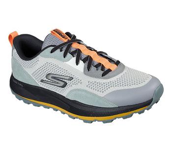 Grey / Black Skechers GO RUN Pulse Trail | 45250_USA