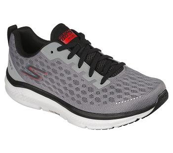 Grey / Black Skechers GO RUN Ride 9 | 47394_USA