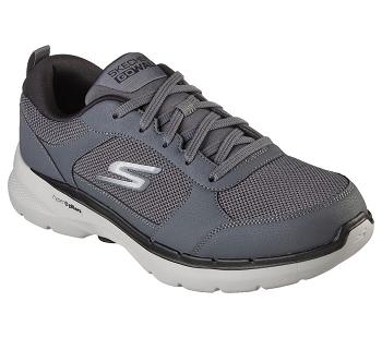 Grey / Black Skechers GOwalk 6 - Compete | 5089E_USA