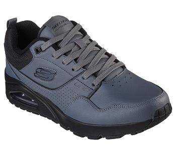 Grey / Black Skechers Uno - Suroka | 4125D_USA