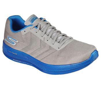 Grey / Blue Skechers GO RUN Razor | 4812K_USA