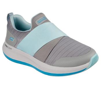 Grey / Blue Skechers GOrun Pulse - Bold Venture | 62734_USA