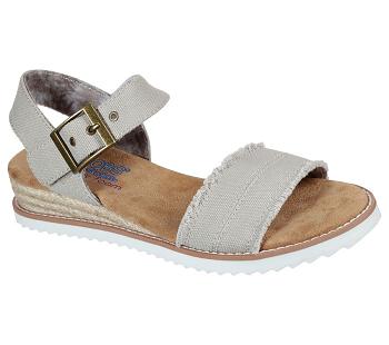 Grey Brown Skechers BOBS Desert Kiss - Adobe Princess | 5178W_USA
