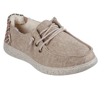 Grey Brown Skechers BOBS Skipper - Cozyville | 6430L_USA
