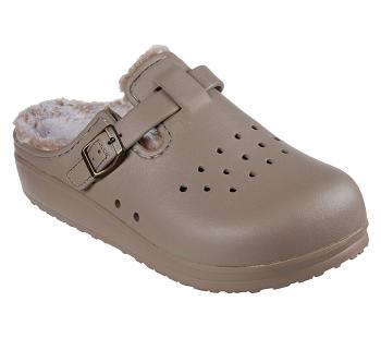 Grey Brown Skechers Foamies: Cali Breeze 2.0 Lined - Cozy Chic | 1971G_USA