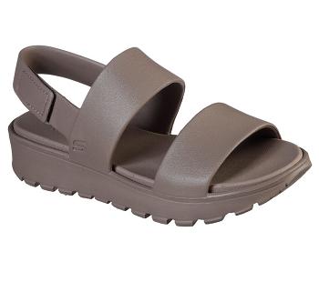 Grey Brown Skechers Foamies: Footsteps - Breezy Feels | 4092S_USA