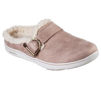 Grey Brown Skechers GO Lounge: Arch Fit Lounge - Laid Back | 5951D_USA