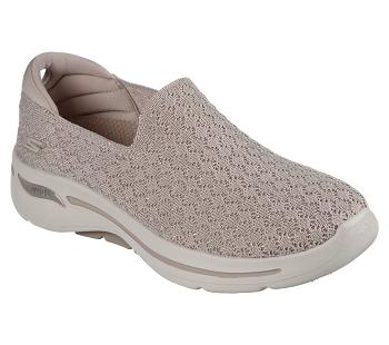 Grey Brown Skechers GO WALK Arch Fit | 5024L_USA