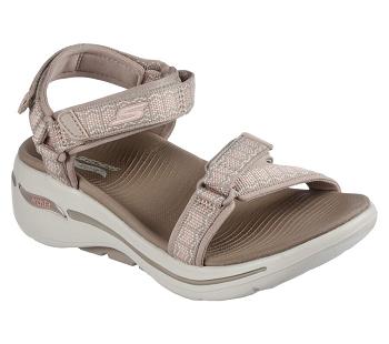 Grey Brown Skechers GO WALK Arch Fit - Affinity | 5292L_USA