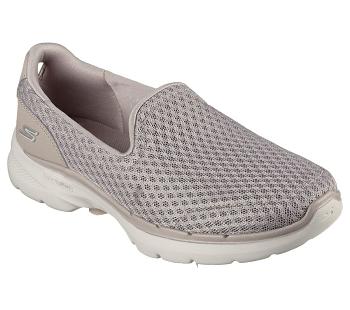 Grey Brown Skechers GOwalk 6 - Big Splash | 6348W_USA