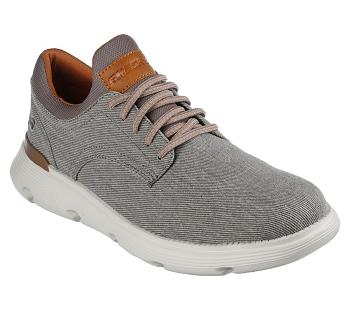 Grey Brown Skechers Garza - Romano | 1361X_USA