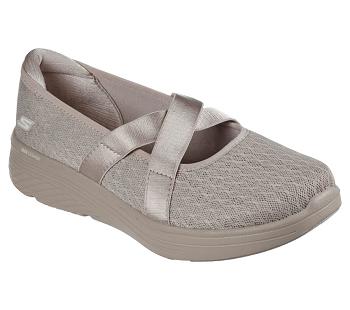Grey Brown Skechers Max Cushioning Lite - Breathe Eazy | 21134_USA