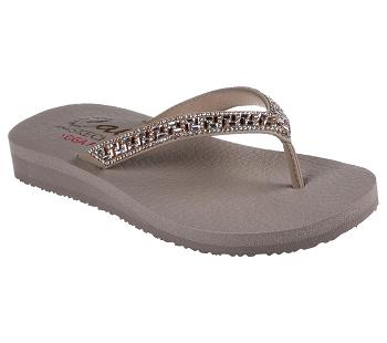 Grey Brown Skechers Meditation - Geo-Princess | 5676L_USA