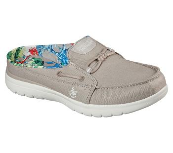 Grey Brown Skechers On-the-GO Flex - Saltwater | 4429X_USA