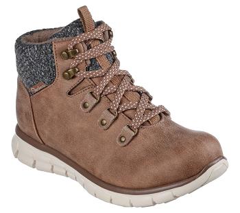 Grey Brown Skechers Synergy - Cold Daze | 1666K_USA