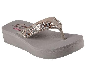 Grey Brown Skechers Vinyasa - Geo-Queen | 55518_USA