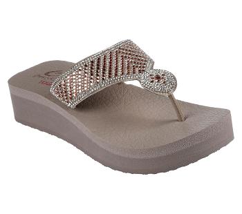 Grey Brown Skechers Vinyasa - Glamour On | 5542W_USA