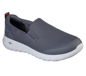 Grey / Burgundy Skechers GOwalk Max - Clinched | 6912B_USA