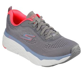 Grey / Coral Skechers Max Cushioning Elite - Ziva | 7398L_USA