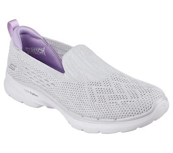 Grey / Lavender Skechers GO WALK 6 - Valerie | 5848A_USA