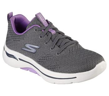 Grey / Lavender Skechers GOwalk Arch Fit - Unify | 7484B_USA
