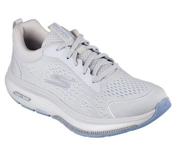 Grey / Light Blue Skechers GO WALK Workout Walker - Outpace | 2648B_USA