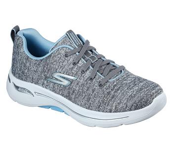 Grey / Light Blue Skechers GOwalk Arch Fit - Glee | 6573G_USA