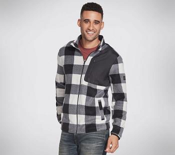 Grey / Multicolor Skechers Apparel Recovery Buffalo Check | 2725G_USA