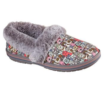 Grey / Multicolor Skechers BOBS Too Cozy - Snuggle Rovers | 6301X_USA