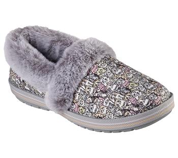 Grey / Multicolor Skechers BOBS Too Cozy - Purrfect Storm | 6317Q_USA